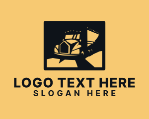Night - Shadow Truck Delivery logo design