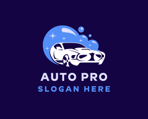 Auto Detailing Bubbles logo design