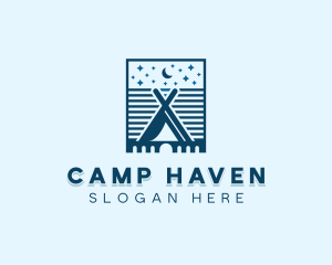 Starry Night Camping logo design