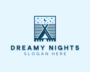 Starry Night Camping logo design