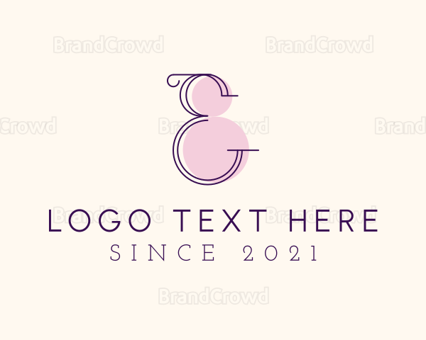 Letter E Stylist Logo