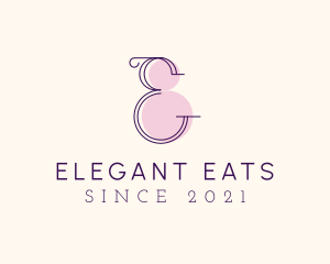 Letter E Stylist  logo design