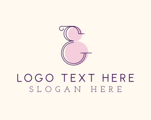 Letter E Stylist  Logo