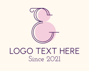 Stylist - Letter E Stylist logo design