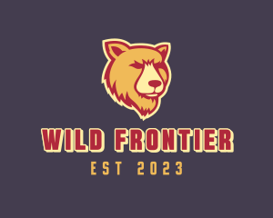 Wild Grizzly Bear logo design