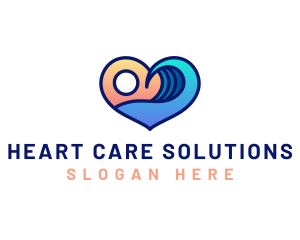  Heart Surfing Resort logo design