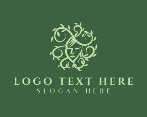Organic - Green Natural Beauty logo design