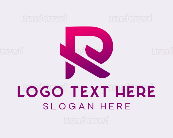Creative Modern Business Letter R Logo