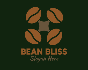 Bean - Drone Coffee Bean logo design