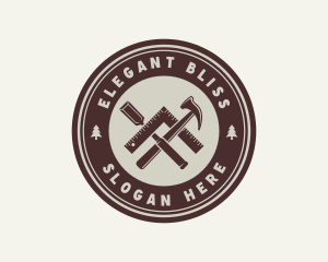 Wood Plane - Carpentry Tool Emblem logo design