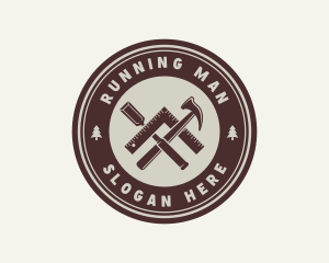 Wood Plane - Carpentry Tool Emblem logo design