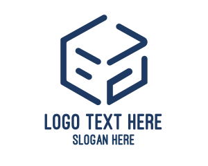 Minimalist Blue Box Logo