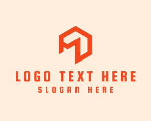 Letter M - Hexagon Cube Letter M logo design