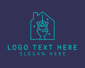 Toilet Plunger Housekeeping Logo