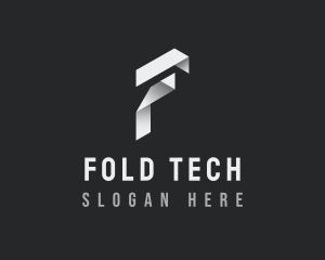 Fold - Origami Fold Business Letter F logo design