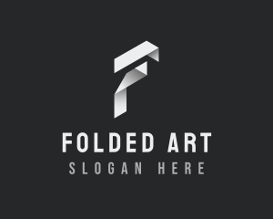 Origami Fold Business Letter F logo design