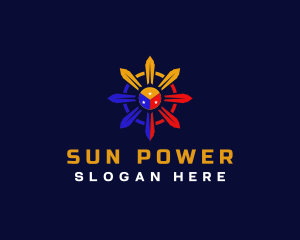 Philippine Flag Sun logo design