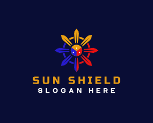 Philippine Flag Sun logo design