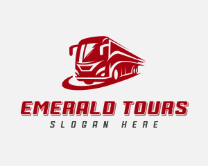 Bus Tour Transportation logo design