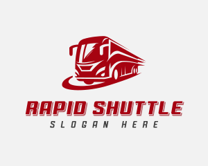 Shuttle - Bus Tour Transportation logo design