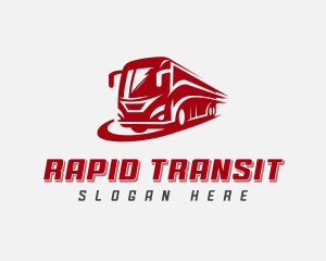 Shuttle - Bus Tour Transportation logo design