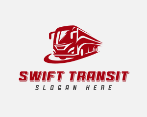 Transit - Bus Tour Transportation logo design