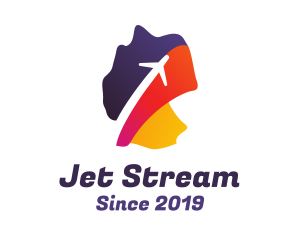 Jet - Germany Flag Plane logo design