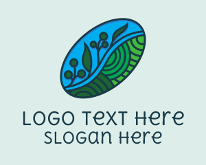 Decorative Coffee Plant Logo