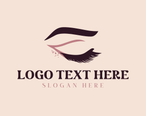 Parlor - Pink Lush Eyelashes logo design