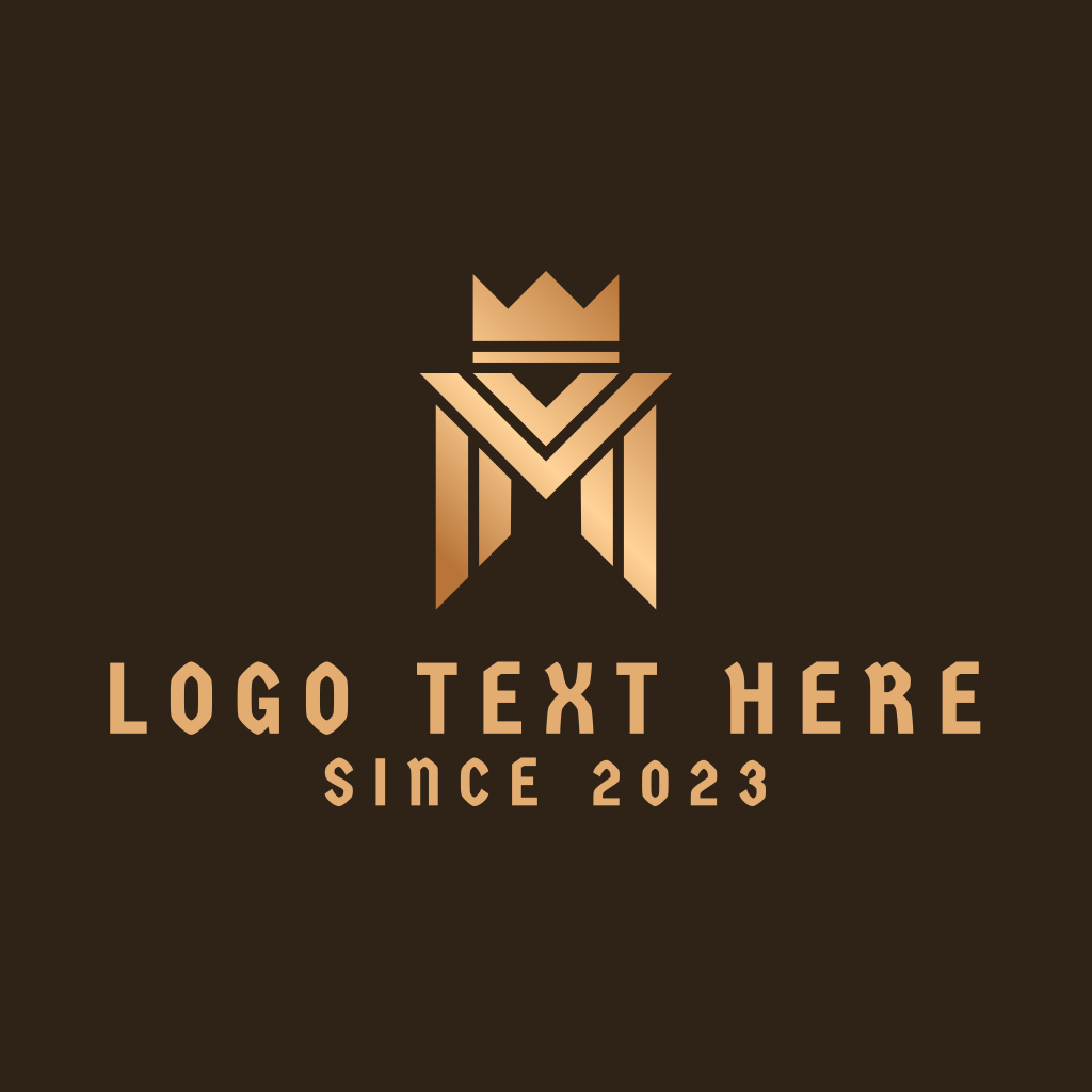 Luxury Brand Elegant Royal Logo. Royal Letter M Logo Template. 13514914  Vector Art at Vecteezy