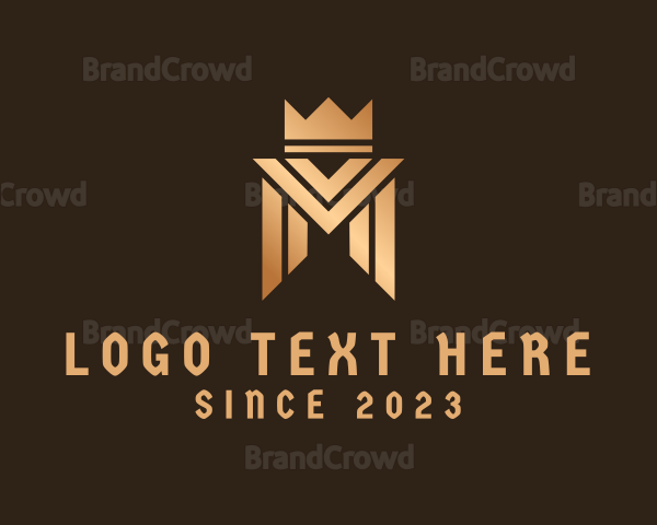 Royal Luxury Letter M Logo