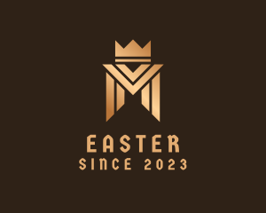 Enterprise - Royal Luxury Letter M logo design