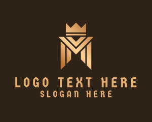 Royal Luxury Letter M Logo