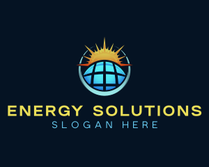 Renewable Solar Energy logo design