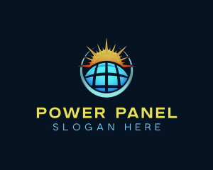 Panel - Renewable Solar Energy logo design