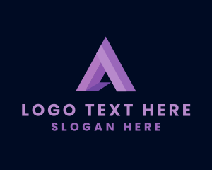 Geometric - Modern Creative Arc Letter A logo design