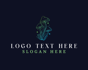 Fungus - Psychedelic Mushroom Fungi logo design