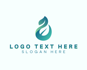 Spa - Organic Vegan Leaf logo design