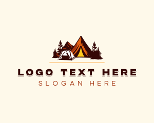 Outdoor - Adventure Mountain Camping logo design