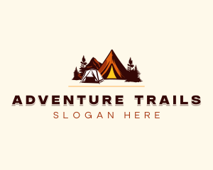 Adventure Mountain Camping logo design