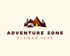 Adventure Mountain Camping logo design