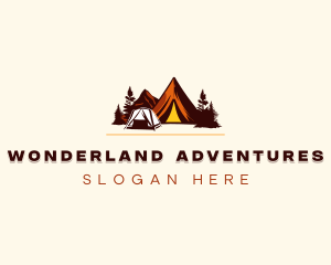 Adventure Mountain Camping logo design