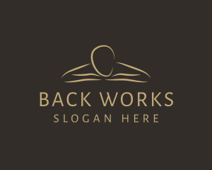 Back - Massage Therapy Spa logo design