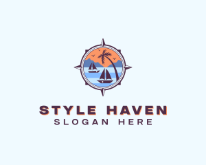 Hostel - Island Tour Vacation logo design