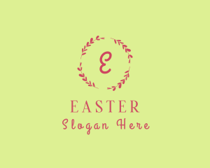 Elegant Beauty Salon Wreath logo design