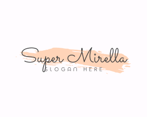 Wedding - Beauty Makeup Wordmark logo design