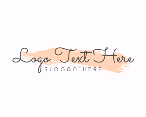 Elegant - Beauty Makeup Wordmark logo design