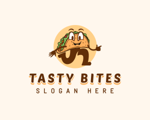 Taco Food Snack logo design