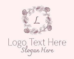 Botanical Flower Leaf Vine  Logo