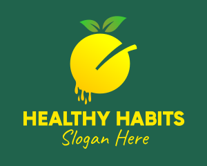 Organic Lemon Juice  logo design